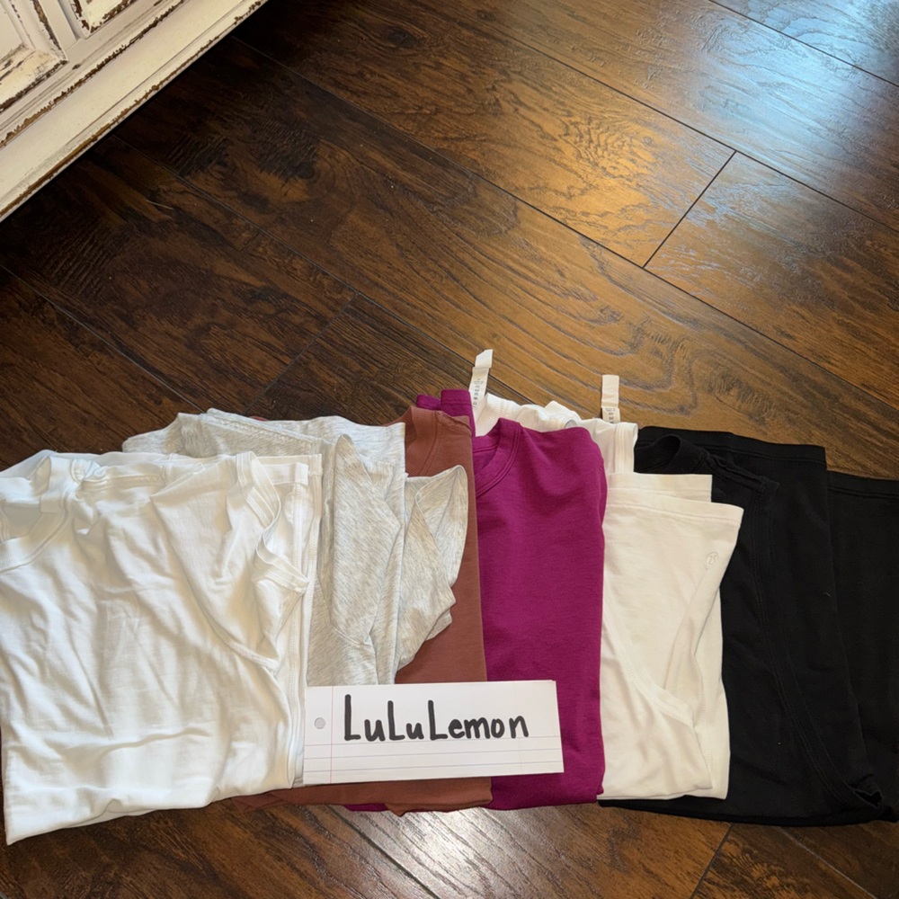 Lot of lululemon Women's Tops - White, Gray, Brown, Purple, Black